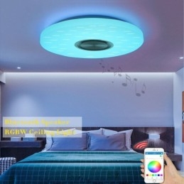 Süllyeszthető dekoratív lámpa távirányító APP vezérlés Bluetooth zenei hangszóró lámpa