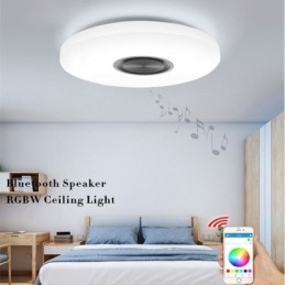 Süllyeszthető dekoratív lámpa távirányító APP vezérlés Bluetooth zenei hangszóró lámpa