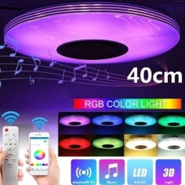 Süllyesztett mennyezeti lámpa Dekoratív lámpa Távirányító APP vezérlés Bluetooth zenei hangszóró lámpa