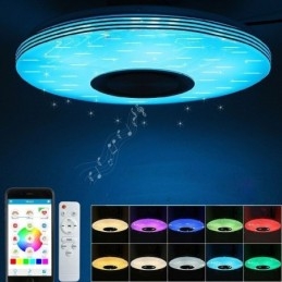 Süllyesztett mennyezeti lámpa Dekoratív lámpa Távirányító APP vezérlés Bluetooth zenei hangszóró lámpa
