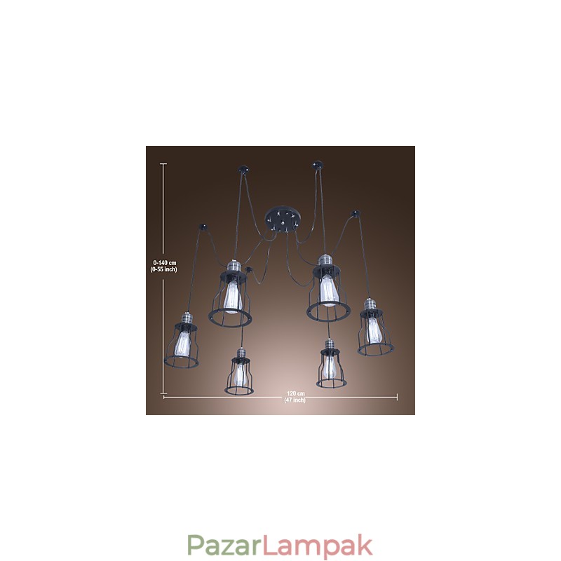 Hagyományos klasszikus vintage mini stílusú festőcsillár