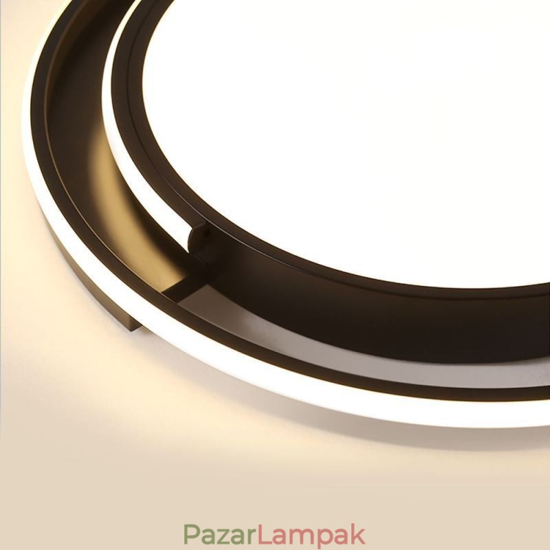 Modern, minimalista süllyesztett mennyezeti lámpa, körkörös mennyezeti lámpatest