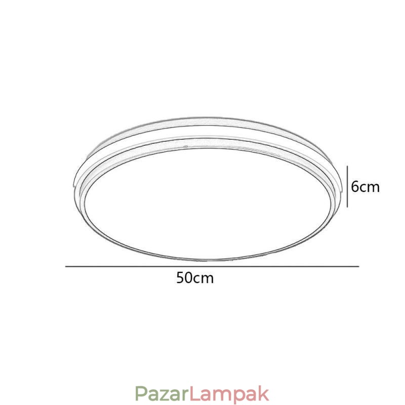 Minimalista körkörös süllyesztett mennyezeti lámpatest Modern akril világítás