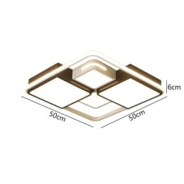 Modern süllyesztett mennyezeti lámpa akril négyzet alakú fekete-fehér lámpatest