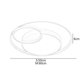 Modern, körkörös süllyesztett mennyezeti lámpa