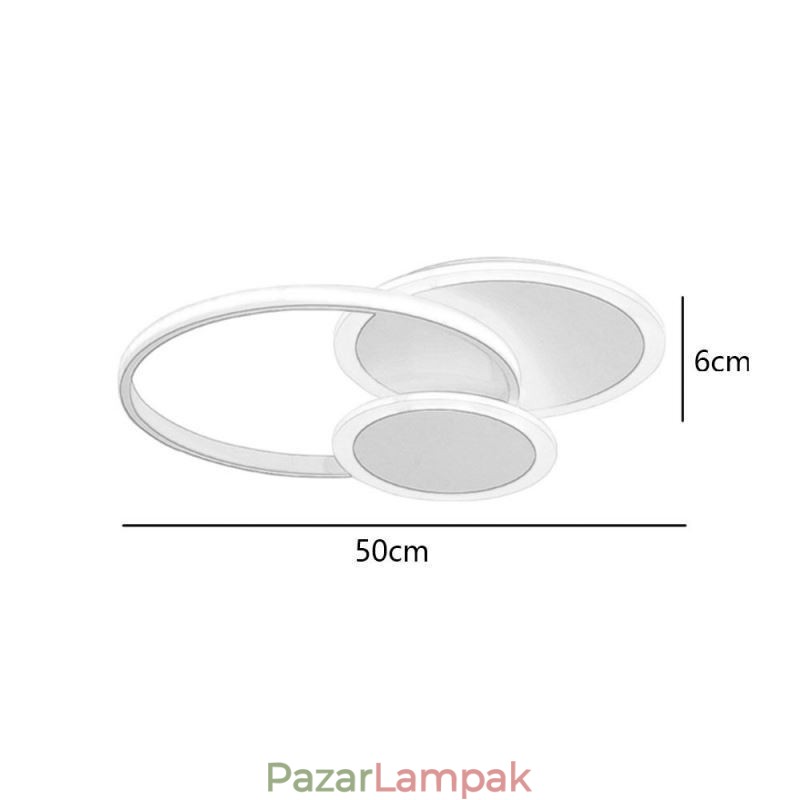 Kerek süllyesztett lámpatest Modern akril mennyezeti lámpa