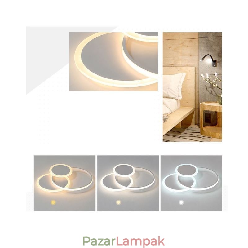 Kerek süllyesztett lámpatest Modern akril mennyezeti lámpa