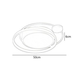 Kortárs körkörös süllyesztett mennyezeti lámpa