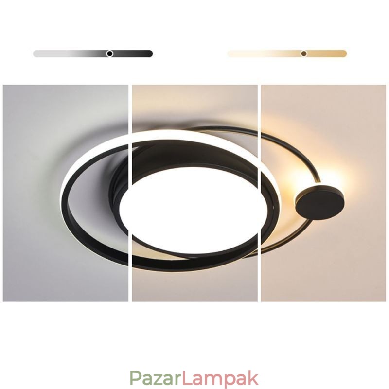 Kortárs körkörös süllyesztett mennyezeti lámpa