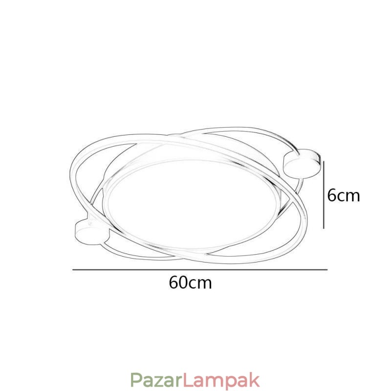 Modern mennyezeti lámpa, Planet süllyesztett mennyezeti lámpa