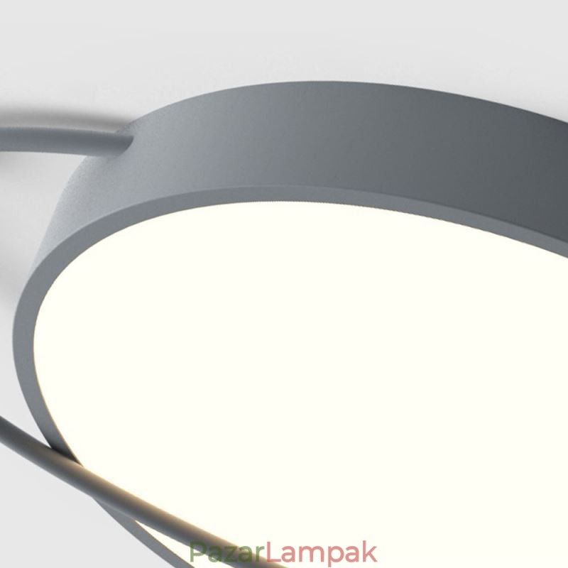 Modern, kerek mennyezeti lámpa, Planet süllyesztett lámpatest