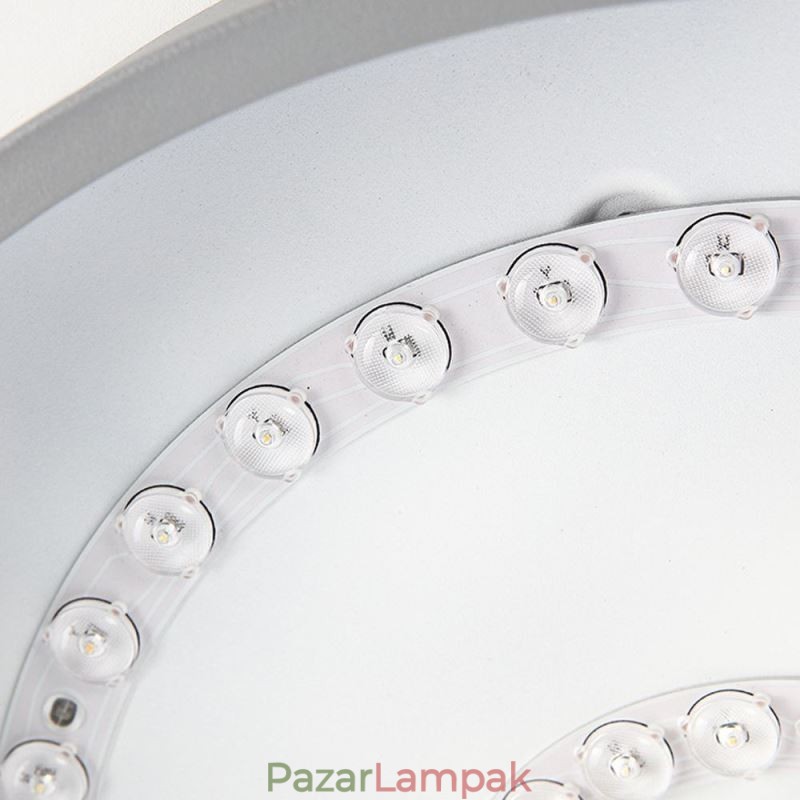 Modern, kerek mennyezeti lámpa, Planet süllyesztett lámpatest