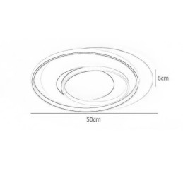 Szabálytalan kerek süllyesztett mennyezeti lámpa
