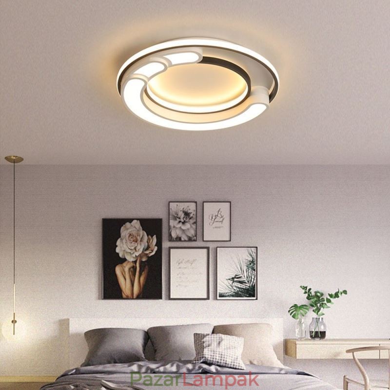 Kör alakú, süllyesztett lámpatest akril mennyezeti lámpa