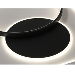 Modern, minimalista mennyezeti lámpa, kerek és négyzet alakú süllyesztett lámpatest