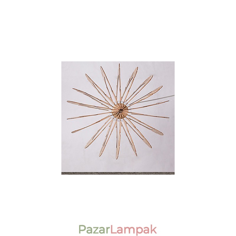 Vintage Egyéb Wood Chandelier