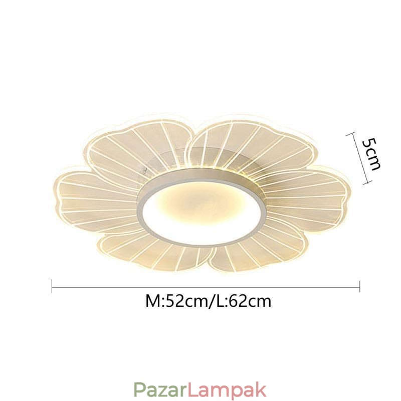 Minimalista sziromba süllyesztett mennyezeti lámpa Kreatív dekorációs világítás