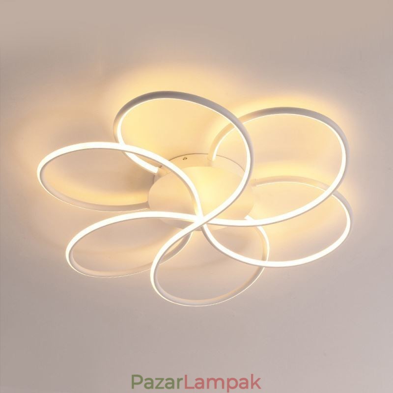 Lineáris süllyeszthető mennyezeti lámpa Modern virágmintás lámpa