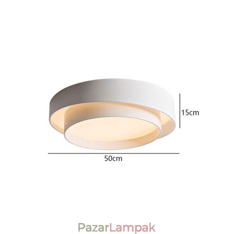 Kortárs süllyesztett, kör alakú mennyezeti lámpa