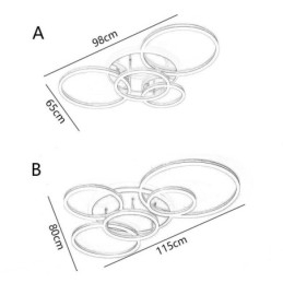 Halo Ring süllyeszthető modern akril mennyezeti lámpa