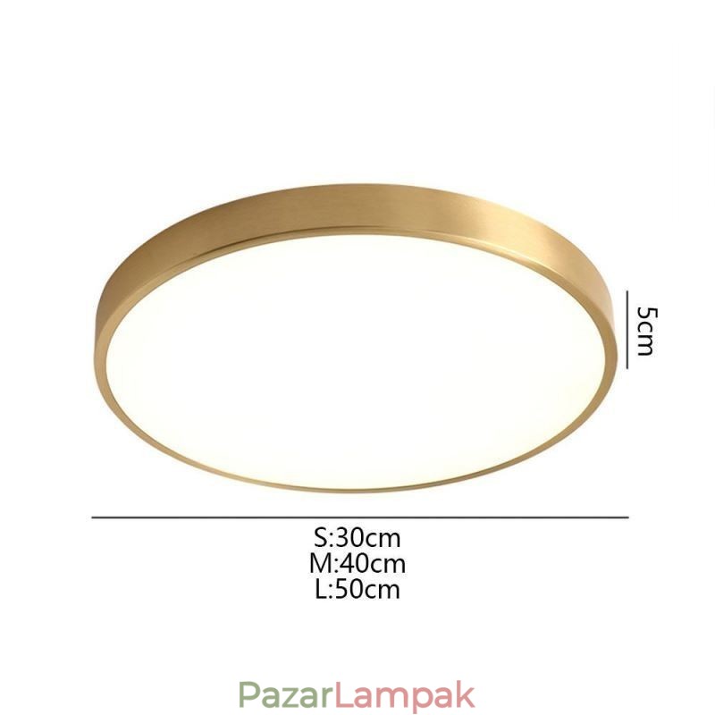 Kerek süllyeszthető modern arany akril mennyezeti lámpa