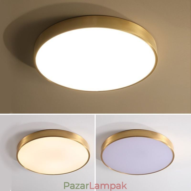 Kerek süllyeszthető modern arany akril mennyezeti lámpa