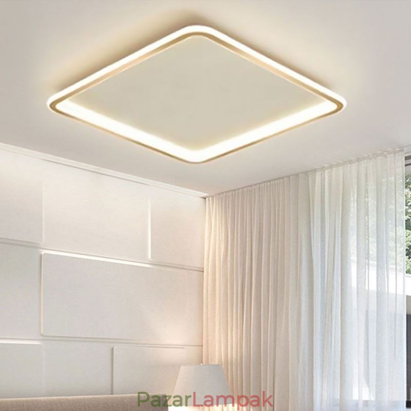 Modern, minimalista süllyesztett, ultravékony, süllyesztett mennyezeti lámpa