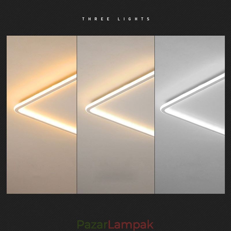 Modern, minimalista süllyesztett, ultravékony, süllyesztett mennyezeti lámpa