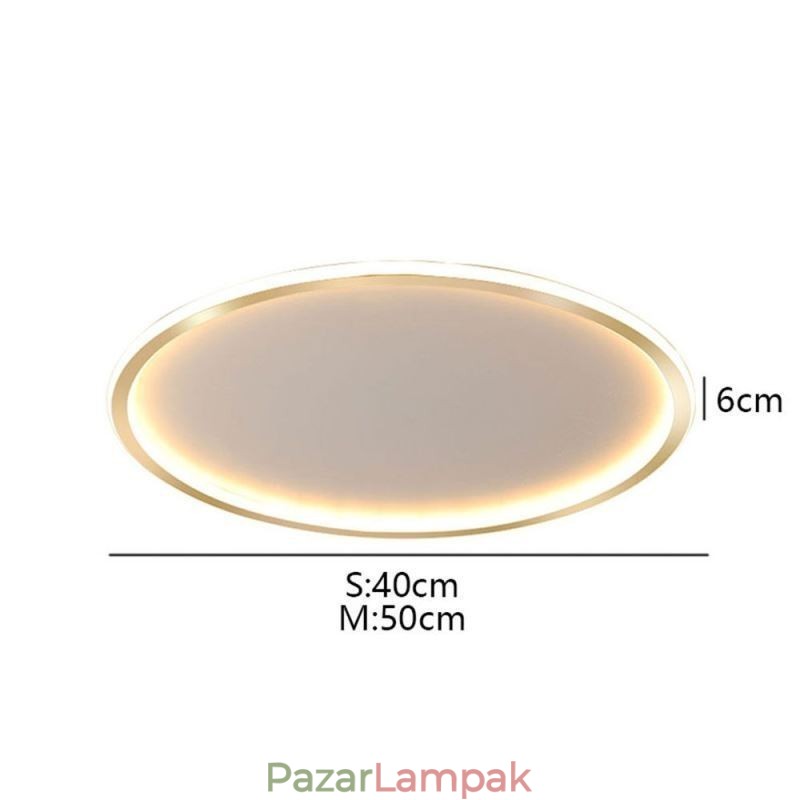 Süllyesztett, minimalista, körkörös mennyezeti lámpa