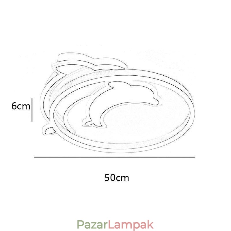 Arany Dolphin süllyesztett mennyezeti lámpa