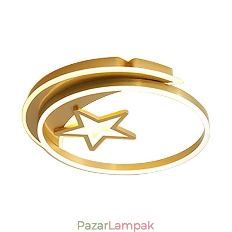 Moon Star süllyesztett mennyezeti lámpa arany akril lámpatest
