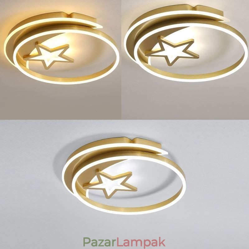 Moon Star süllyesztett mennyezeti lámpa arany akril lámpatest