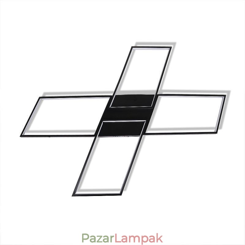 X alakú, süllyesztett, minimalista akril mennyezeti lámpa