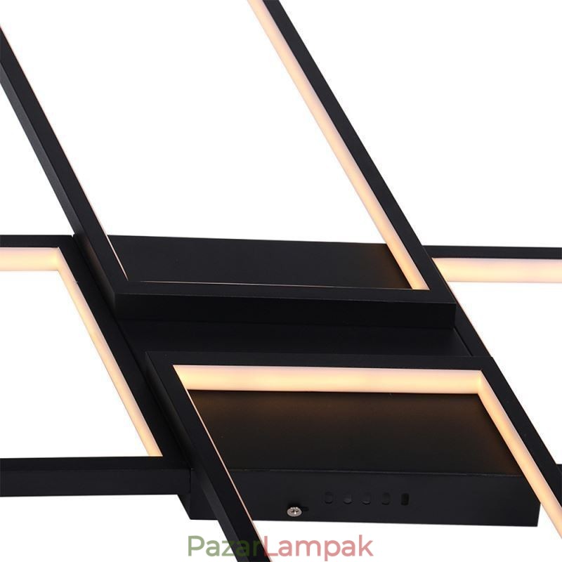 X alakú, süllyesztett, minimalista akril mennyezeti lámpa