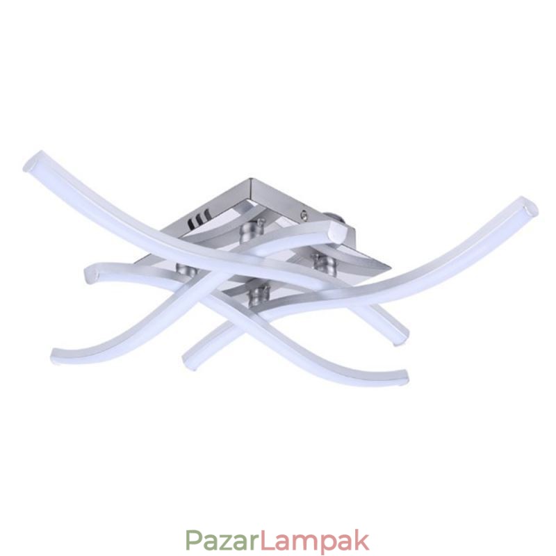 Modern, egyszerű süllyeszthető akril 4 lámpa, hullám alakú mennyezeti lámpa