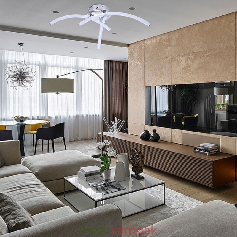 Egyszerű süllyeszthető ív alakú akril kereszt mennyezeti lámpa