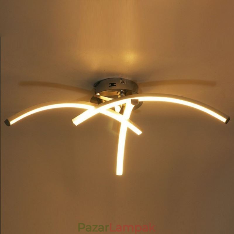 Egyszerű süllyeszthető ív alakú akril kereszt mennyezeti lámpa