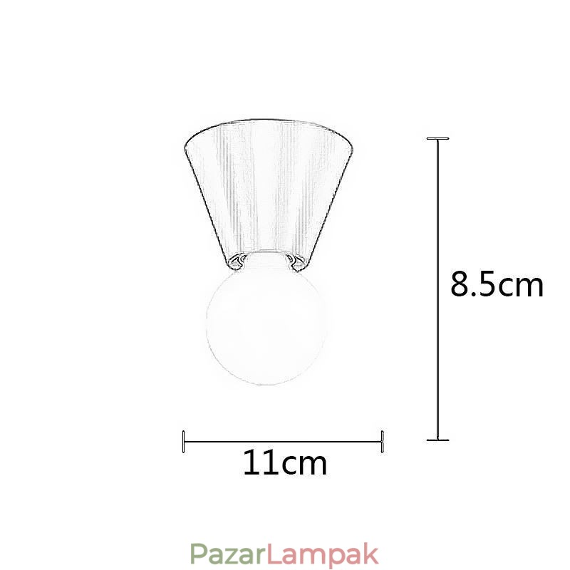 Nordic sárgaréz mini süllyesztett mennyezeti lámpa