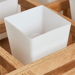 Nordic Square Grid süllyesztett mennyezeti lámpa Gumi fa lámpa