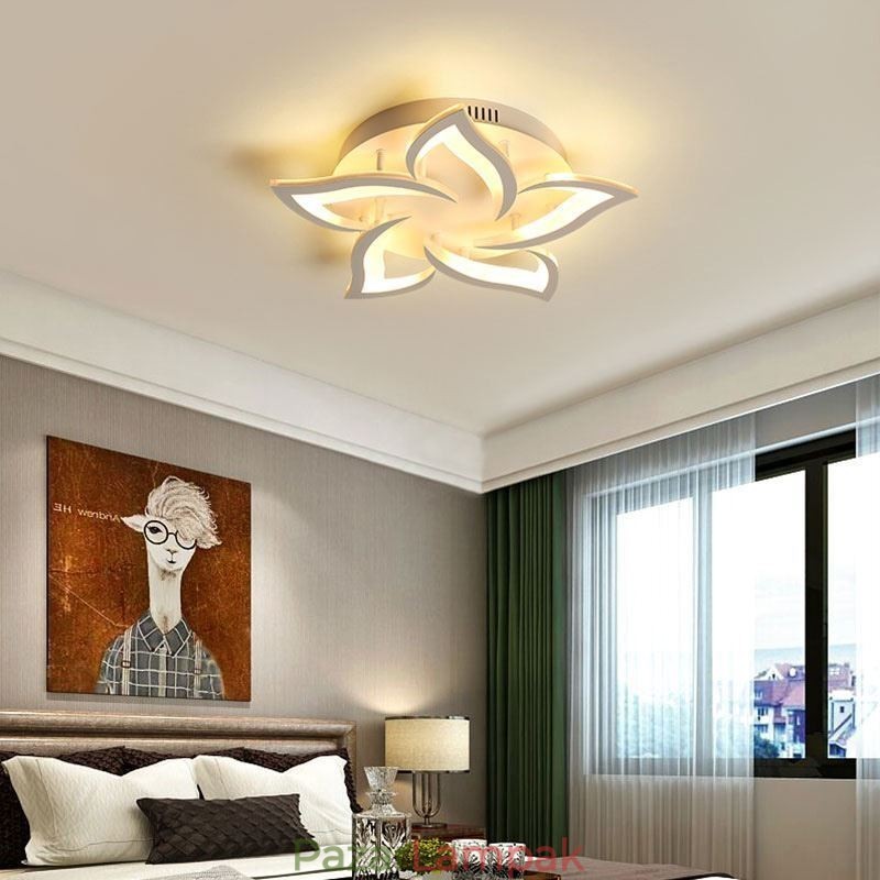 Modern, egyszerű süllyeszthető akril napraforgó alakú mennyezeti lámpa