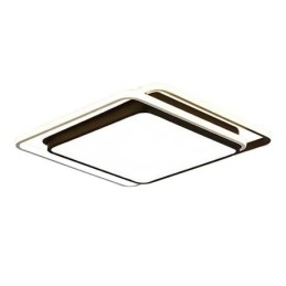 Modern, egyszerű süllyesztett, geometrikus mennyezeti lámpa, négyzet alakú lámpatest