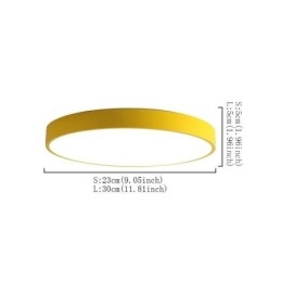 Modern süllyesztett, kerek mennyezeti lámpa Ultra vékony otthoni világítás