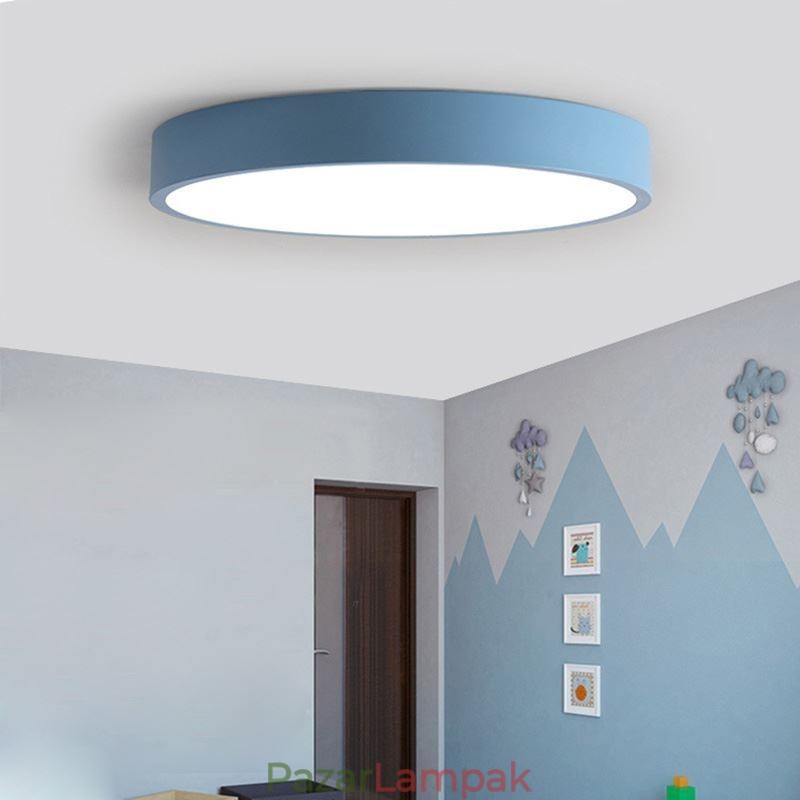 Modern süllyesztett, kerek mennyezeti lámpa Ultra vékony otthoni világítás