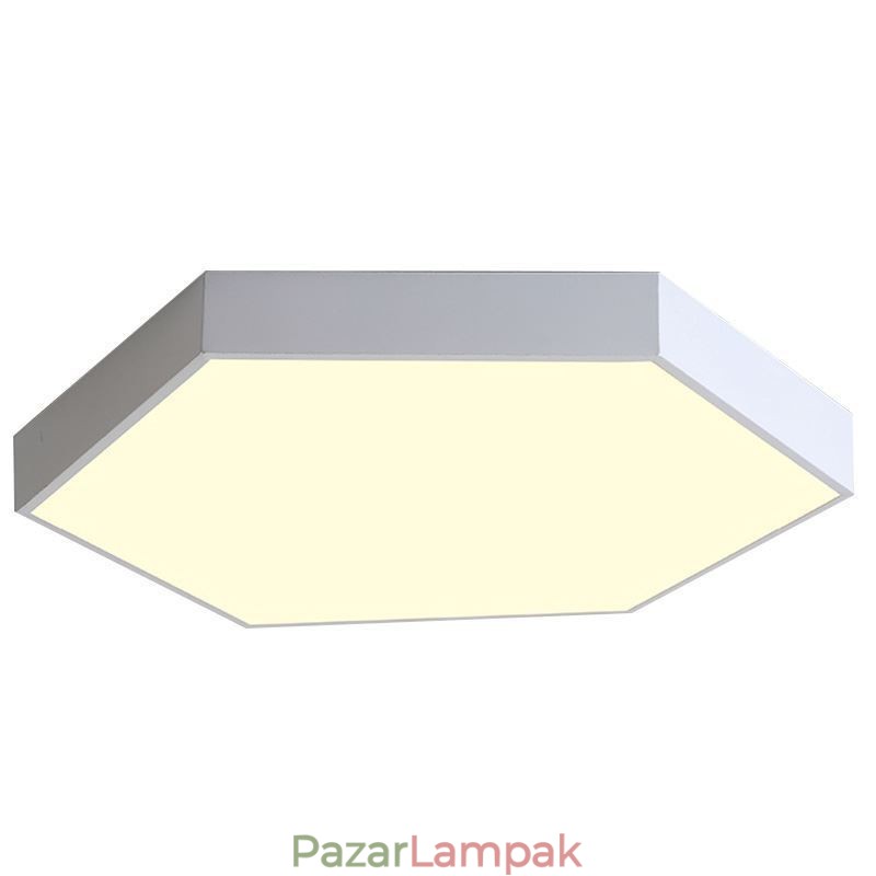 Modern, egyszerű süllyesztett hatszögletű mennyezeti lámpa