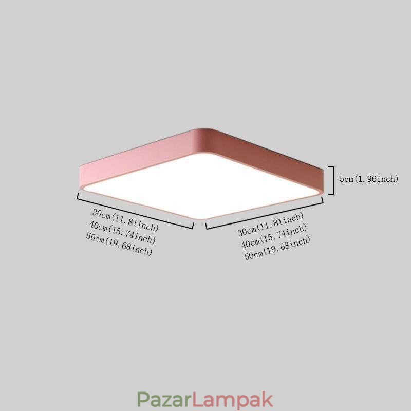 Simlpe süllyesztett, vékony négyzet alakú fényű energiatakarékos mennyezeti lámpa