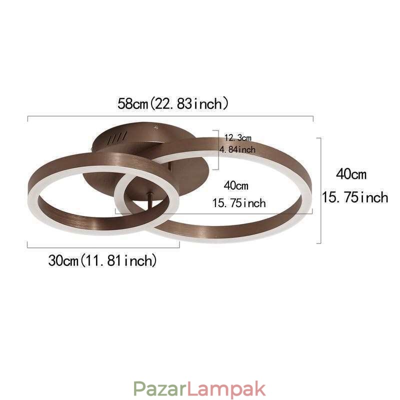 Modern, egyszerű süllyeszthető kreatív mennyezeti lámpa, meleg világítás
