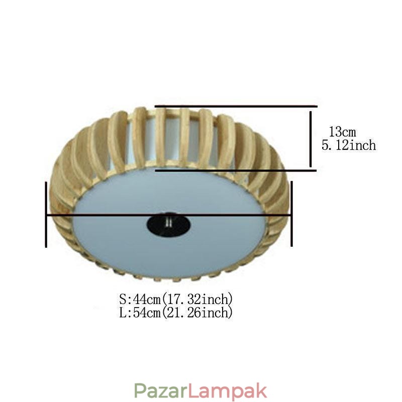 Vidéki bambusz süllyesztett tök alakú mennyezeti világítás