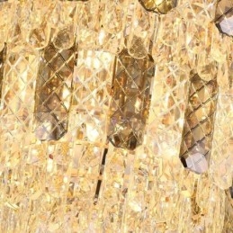 Crystal süllyeszthető dupla rétegű kerek luxus dekoratív mennyezeti lámpa 80 cm