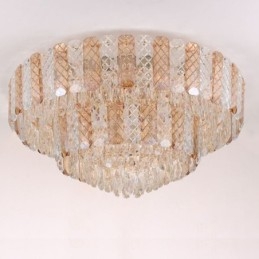Crystal süllyeszthető dupla rétegű kerek luxus dekoratív mennyezeti lámpa 80 cm