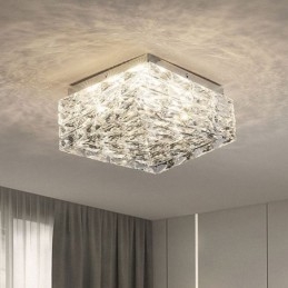Crystal mennyezeti lámpa süllyesztve, három színben szabályozható
